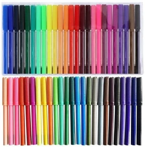 50 Filzstifte Set Feinfaser Zeichen Marker Ausmalen Kunst Schule Farbe Kinder - Bild 1 von 8