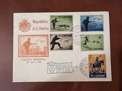 1962 San Marino FDC Hunting - Image 1 of 2