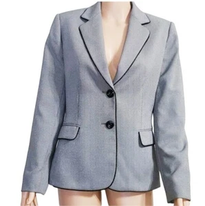 Chaqueta Blazer Tahari Arthur S. Levin Para Mujer Negro/Blanco Lunares 1 Botón Talla 8 - Imagen 1 de 11