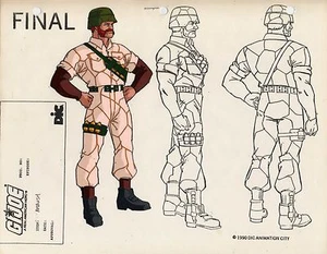 G.I. GI Joe Ambush Modelo Arte Celular Años 80-90 Dic Animación Ciudad 1990 - Imagen 1 de 4