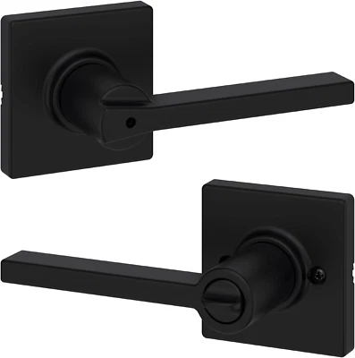 Kwikset Casey Interior Privacy Door Handle with Lock, Door Lever for Bathroom an - Image 1 of 4