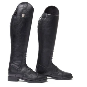 Mountain Horse Kids Veganza Tall Field Boots, Vegan Leather, Black - Picture 1 of 2