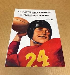 1945 WWII Football Program El Toro Marines vs. St Mary's Navy ELROY HIRSCH GAGNE - Picture 1 of 8
