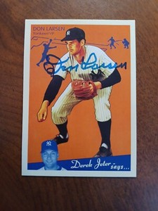 DON LARSEN 2008 Upper Deck Goudey # 132 autographed signed card YANKEES 2008 
