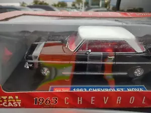Sunstar 1:18 Scale 63 Chevrolet Nova -diecast model car black hardtop free ship - Picture 1 of 2