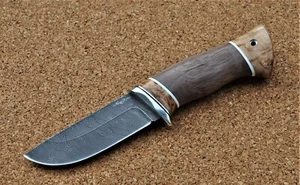 Damaszener Stahl Outdoor Jagd Damast Messer Nazarov Knives Handarbeit HRC62 - Bild 1 von 11