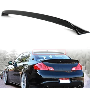 REAR ROOF SPOILER VISOR FOR 07-13 INFINITI G25 G35 G37 Q40 4Door CARBON FIBER - Bild 1 von 8