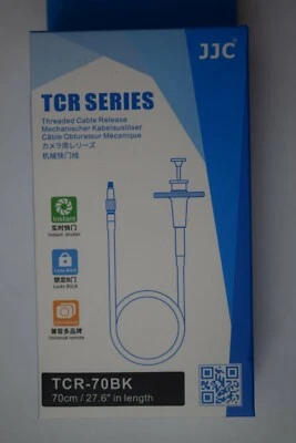JJC TCR-70BK Mechanical Threaded Shutter Release Cable for Universal Camera - Image 1 of 3