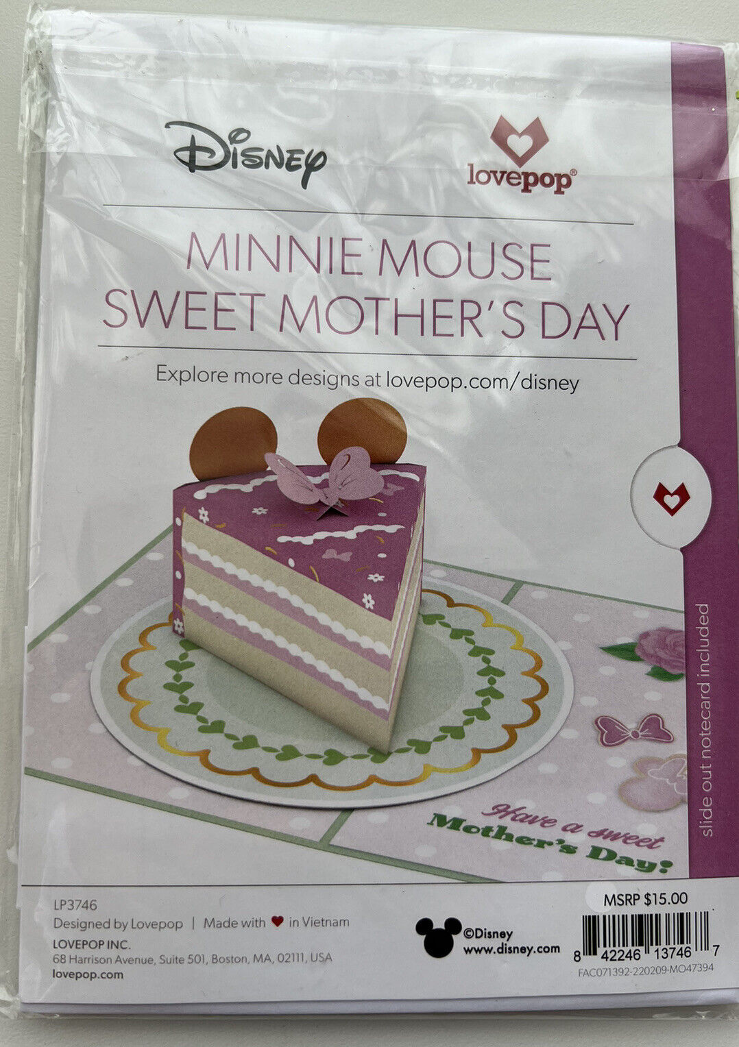  Lovepop Tarjeta del Día de la Madre Disney Minnie Flor