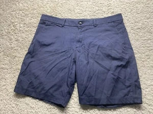 Lululemon klassische Herrenshorts vorne flach marineblau Größe 40 9 "Innennaht gebraucht, in einwandfreiem Zustand - Bild 1 von 10