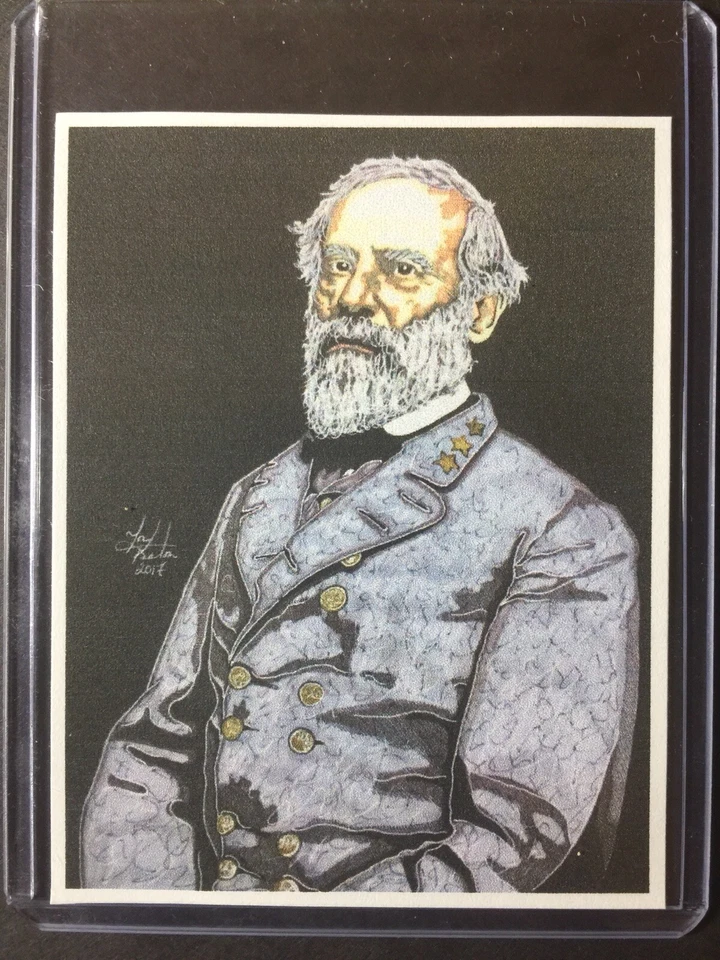 Confederate General Robert E Lee Sketch Card STICKER Print ArtistTonyKeaton - Image 1 of 1