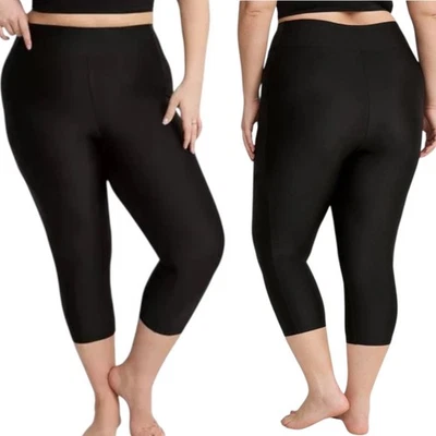 Legging capri de natación TORRID 6X tiro alto con bolsillo nuevo con etiquetas talla 6X Foto 1 de 4