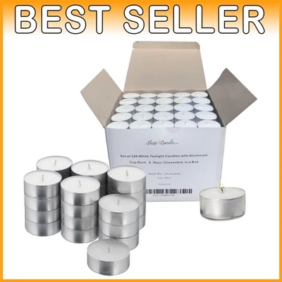 Luces de té románticas para cena - 250 velas sin perfume a granel Foto 1 de 4