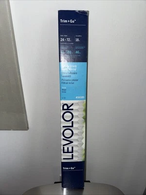 LEVOLOR Trim+Go Snow Light Filtering 24” x 72” Cellular Shade Brand New - Image 1 of 2