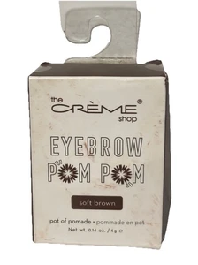 The Creme Shop Eyebrow Pom Pom Pomade Long Lasting SOFT BROWN 0.14 oz. Sealed - Picture 1 of 7