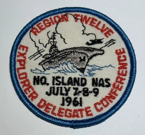 1961 Region 12 Explorer Delegate Conference  Boy Scout Patch MX8 - Picture 1 of 1