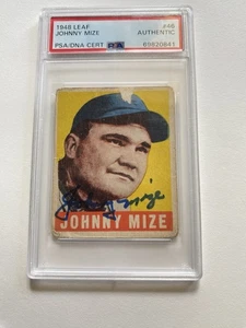 1948 Leaf Johnny Mize PSA - Bild 1 von 4