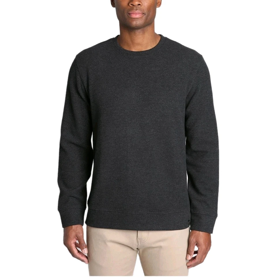 Jachs New York Men's Crew Neck Long Sleeve Fleece Sweatshirt XL Black