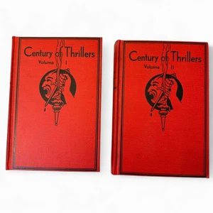 Century of Thrillers Vol I & II Red Hardcover Set Gothic Mystery Anthology - Bild 1 von 9