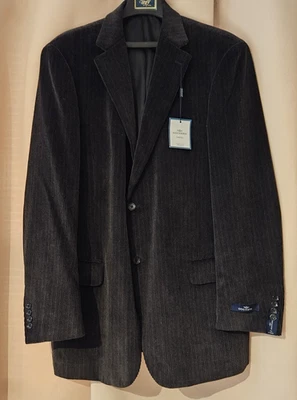 Dockers Corduroy Blazer Grey Men 44 Long with Tags Pockets /Lined w/Tags - Image 1 of 4