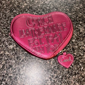 Coach Herz New York Leder Geldbörse - Bild 1 von 9