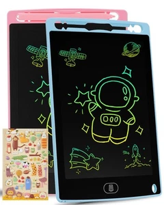 2 Pack LCD Schreibtafel 8,5 Zoll Bunten Für Kinder Zeichenboard Notizen Löschen - Bild 1 von 6