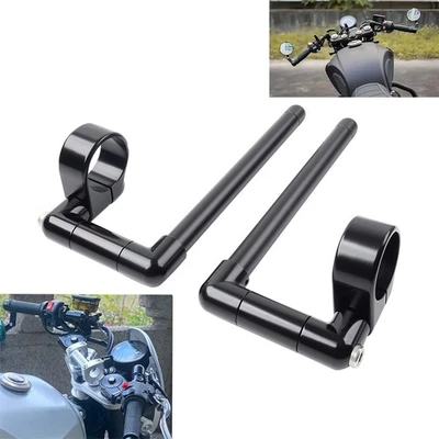 52MM Cafe Racer Bars 7/8'' Motor Universal Clip-On Handlebar Fork Tube - Image 1 of 4