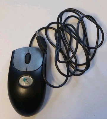 Logitech Optical Mouse USB (Model: M-BJ58) (Color: Black/Silver) USED WORKS - Image 1 of 4