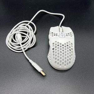 Solakaka SM900 White Wired Gaming Mouse Honeycomb Shell,12800 DPI, Programmable - Picture 1 of 3