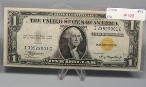 AU 1935-A Yellow Seal North Africa Silver Certificate. I/C Block - Picture 1 of 14