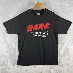 Vintage Dare To Keep Kids Off Drugs T Shirt Size XL Single Stitch 90’s - Picture 1 of 7