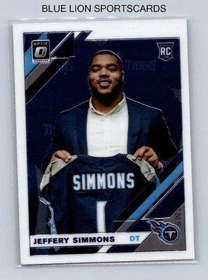  2019 Donruss Optic #108 Jeffery Simmons RC - Image 1 of 2