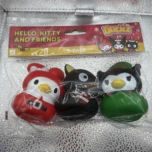 3 Sanrio Jazwares Hello Kitty & Friends Weihnachten Gummienten Duckz - Bild 1 von 1