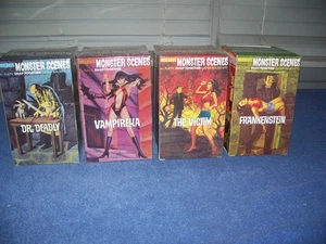 Kits de modelos Moebius Monster Scenes Dr Deadly Vampirella The Victim & Frankenstein - Imagen 1 de 5