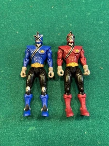 Figuras de acción Power Rangers Samurai rojas y azules *EXCELENTE ESTADO* - Imagen 1 de 2