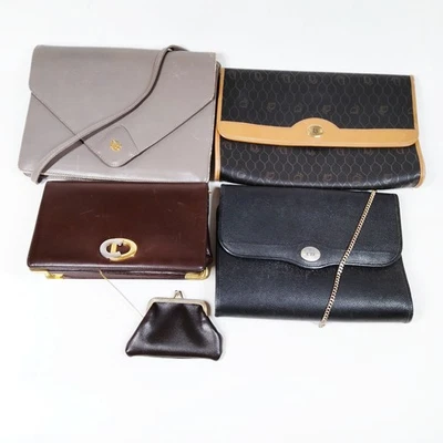 SIN TARIFA Bolso de Hombro Dior Bolso de Mano Juego de 4 Cuero Negro 3608821 Foto 1 de 4