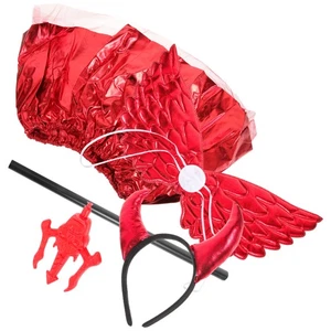 Copricapo Ala Diavolo Halloween Copricapo Accessorio Costume Fasce - Foto 1 di 12