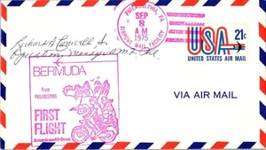 American Airlines Erstflug Philadelphia Pennsylvania AMF - Hamilton Bermuda - Bild 1 von 2