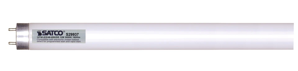 12w 48in T8 LED Tube G13 Base 1800LM 5000K Natural Light Ballast Dependent - Image 1 of 1