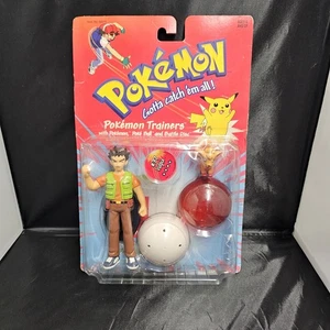 Pokemon Brock & Vulpix Pokemon Trainer Vintage Figur Hasbro - Bild 1 von 7