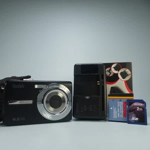 Kodak Digital Camera EasyShare M320 9.2MP Black Tested Full Working Set - Picture 1 of 8