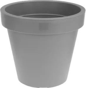Grey Large Plant Pot Round Outdoor Garden Flower Tree Plastic Planter 50cm 60cm - Picture 1 of 1
