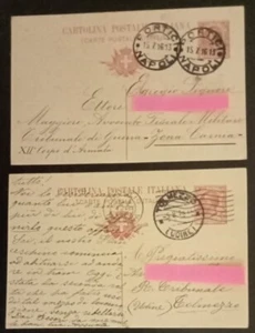 Paar Italienische Postkarten gereist 1916 Schicksal Tolmezzo und Kriegsgebiet - Bild 1 von 1