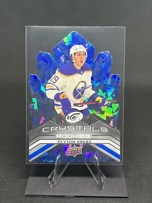 2021-22 Upper Deck Ice Hockey Peyton Krebs Crystals Rookie Card - Image 1 of 2