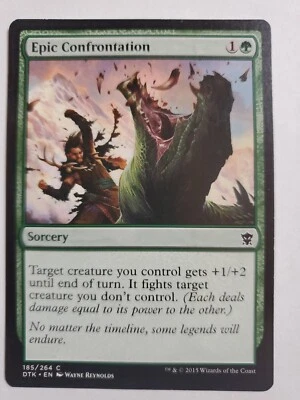 MTG Magic The Gathering Card Epic Confrontation Sorcery Green Dragons Of Tarkir  - Image 1 of 2