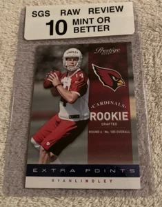 2012 Prestige Extra Points Blue Card #234 Ryan Lindley 815/999 SGS Raw 10 Grade - Picture 1 of 2