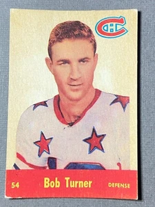 Bob Turner 1955-56 Parkhurst #54 RC Rookie NHL - Picture 1 of 6