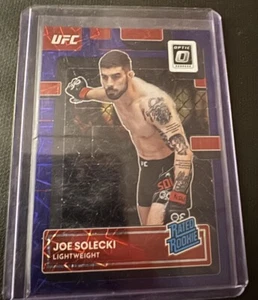 2023 Panini Donruss Optic UFC Purple Velocity Prizm #117 Joe Solecki /59 (RC) - Picture 1 of 2