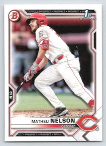 2021 Bowman Draft #BD103 Matheu Nelson (ref 223451) - Picture 1 of 2