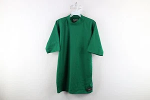 Vtg 60s General Athletic Products Mens L Blank Mock Neck Knit T-Shirt USA Green - Picture 1 of 10